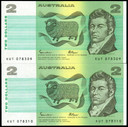 Australia - 1985 - $2 Pair - KUT078309-310 - MC131 - Uncirculated