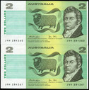 Australia - 1979 - $2 Pair - JQH284260-261 - MC129 - Uncirculated