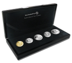New Zealand - 2012 - Silver Proof Coin Set - 10c To $2 [With Gold 10c]
