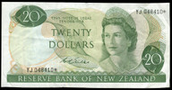 New Zealand - $20 Star Note - Wilks - YJ 048410* - VF