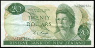 New Zealand - $20 Star Note - Knight - YJ258752* - VF