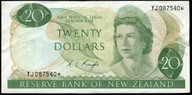 New Zealand - $20 Star Note - Knight - YJ087540* - VF