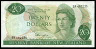 New Zealand - $20 - Hardie 'Type 1' - EK482135 - gVF