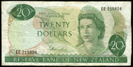 New Zealand - $20 - Hardie 'Type 1' - EE215804 - First Prefix - Fine
