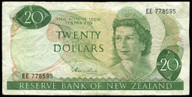 New Zealand - $20 - Hardie 'Type 1' - EE778595 - First Prefix - Fine