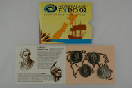 New Zealand - 1992 - Uncirculated Coin Set - NZ Expo - $20  - $5 Explorers