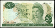 New Zealand - $20 - Hardie 'Type 1' - JK141164 - VF