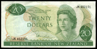 New Zealand - $20 - Hardie 'Type 1' - JK462151 - VF