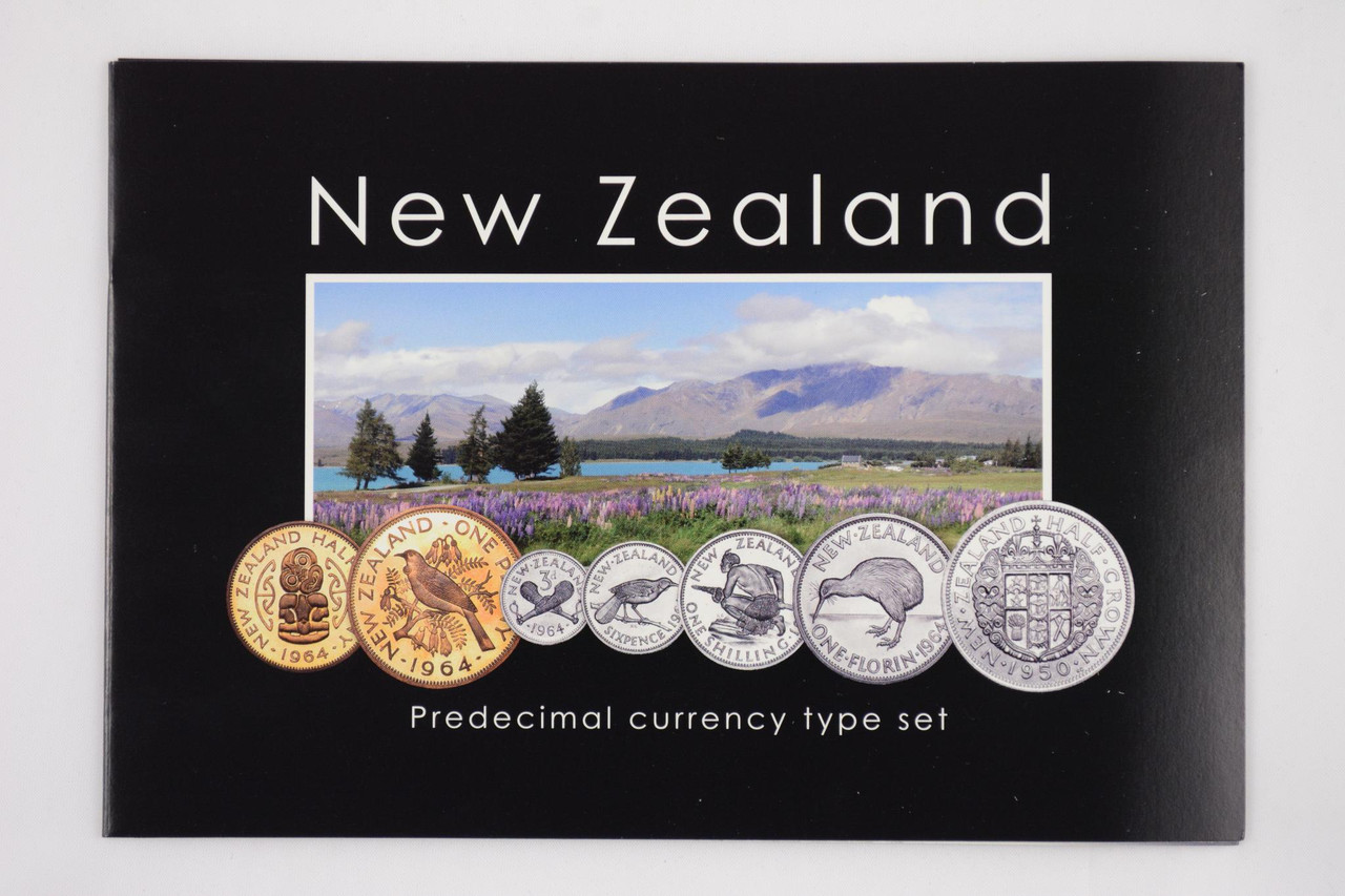 New Zealand Coin Set PreDecimal Currency Type Set Oceanic Mint