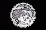 New Zealand - 1977 - Twenty Cents - KM36 - Uncirculated