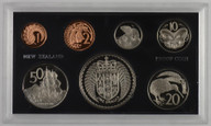 New Zealand - 1973 - Annual Proof Coin Set - Coat Of Arms