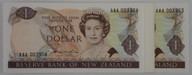 New Zealand - $1 - Hardie - 50 Consecutive Notes -  AAA First Prefix - Unc