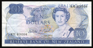 New Zealand - $10 - Brash - NYE808064 - Wet Ink Transfer - Major Error - aEF