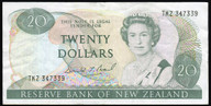 New Zealand - $20 Note - Brash - Final Prefix - TKZ347339 - gVF