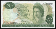 New Zealand - $20 Star Note - Hardie - YJ856475* - gVF