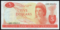 New Zealand - $5 Note - Hardie - 165 536211 - gVF