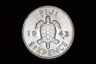 Fiji - 1943 'S' - Sixpence - KM11a - Unc (OM-A2800)