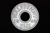 Fiji - 1940 - Half Penny - KM14 - Almost Uncirculated (OM-A2846)