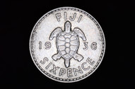 Fiji - 1936 - Sixpence - KM3 - Extremely Fine (OM-A2894)