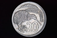 New Zealand - 1980 - Twenty Cents - Major Error -Broad Strike - KM36 - EF (OM-A2966)