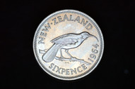 New Zealand - 1964 - Sixpence - KM26 - Uncirculated