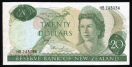 New Zealand - $20 Banknote - Hardie - Wet Ink Transfer - Major Error - HB243034