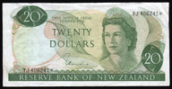New Zealand - $20 Star Note - Hardie - YJ406241* - Almost Very Fine