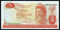 New Zealand - $5 - Star Note - Hardie - 991 687092* - Very Fine