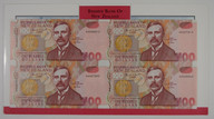 New Zealand - 1992 - $100 Uncut Block Of 4 - Paper Notes - AA Prefix