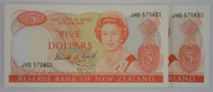 New Zealand - $5 - Bundle x50 Banknotes - Brash - First Prefix - AGH Prefix - Unc