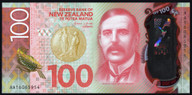 New Zealand - $100 Note - Wheeler - First Prefix - AA16065954 - Uncirculated