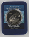 New Zealand - 2002 - $5 Uncirculated Coin - Hector's Dolphin