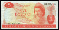 New Zealand - $5 Star Note - Knight - 991 329414* - aVF