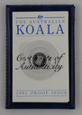Australia - 1992 - 1/20oz Platinum $5 Coin - Koala