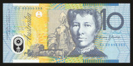 Australia - 2003 - $10 CJ03 555555 - Solid Serial Number - Unc