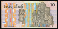 Cook Islands - 10 Dollars - BAF 000044 - P4 - Low Serial - aUnc