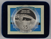 New Zealand - 1996 - Silver $5 Proof Coin - Auckland [City Of Sails]