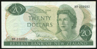 New Zealand - $20 - Hardie - Type 1 - HY239992 - Fine