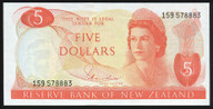 New Zealand - $5 - Hardie - Type 1 - 159 578883 - Unc
