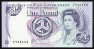 Isle of Man - 1 Pound - P40b - K478731 - Unc