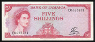 Jamaica - 5 Shillings - P49a - EC628281 - aUnc