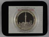New Zealand - 2002 - Silver $5 Proof Coin - Sky Tower