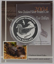 New Zealand - 2004 - Silver $5 Proof Coin - Chatham Islands Taiko