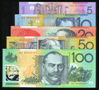 Australia - 1999 - AA Prefix - $5 $10 $20 $50 $100  - Matched Set 000877
