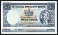 New Zealand - 5 Pounds - Fleming - Consecutive Pair - C1 448237 - 448238 - Unc