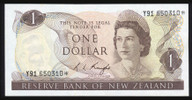 New Zealand - $1 Star Note - Knight - Y91 650310* - aUnc