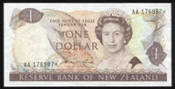 New Zealand - $1 Star Note - Hardie - AA 176987* - gVF 