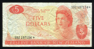 New Zealand - $5 Star Note - Hardie - 992 197134*