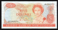 New Zealand - $5 Star Note - Hardie - JA596817* - VF