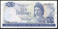 New Zealand - $10 - Knight - 24S 142232 - Fine